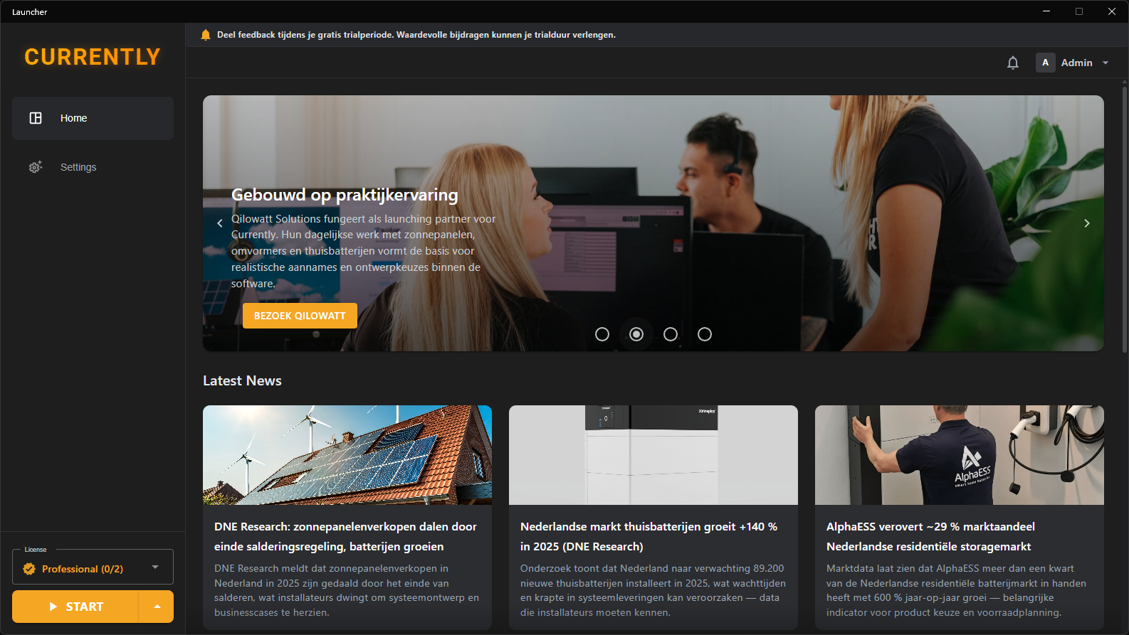 Currently Launcher — application manager